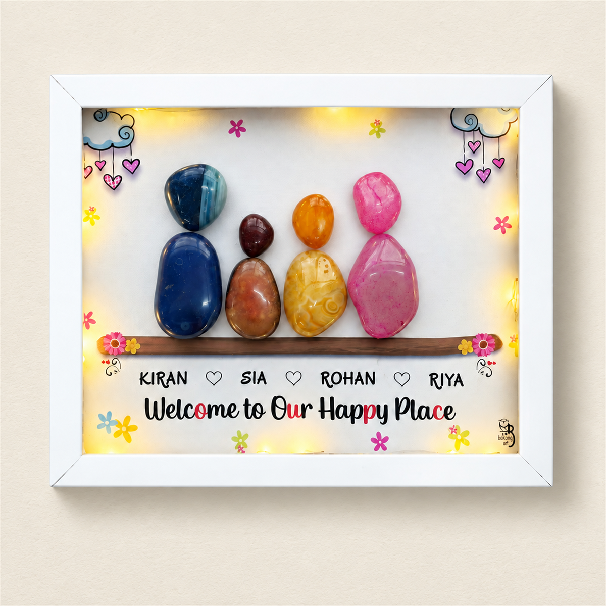 Family Joy - white frame
