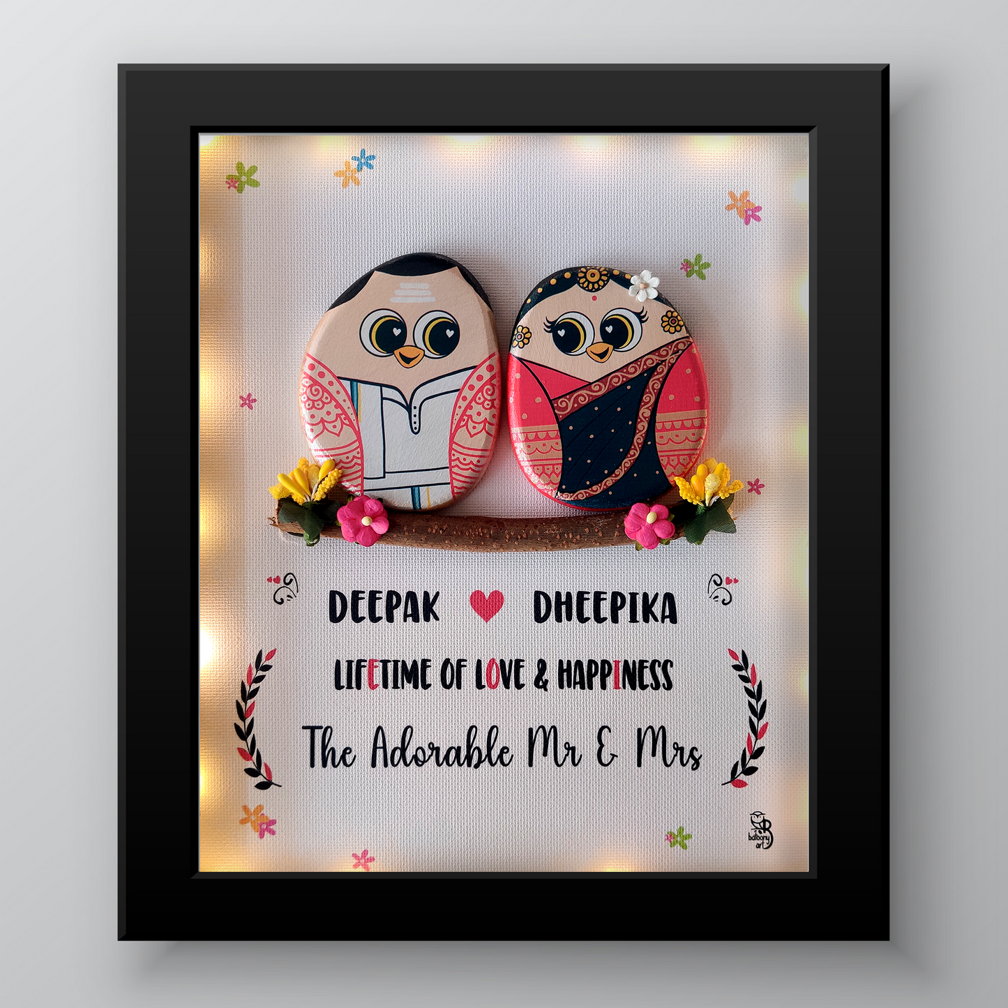 Ultra Cute Couple in Traditional Design (13x11 Inches)