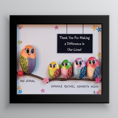 Guru And Pupil Bond - Handcrafted Customizable Gift for Mentors (13x11 Inches)