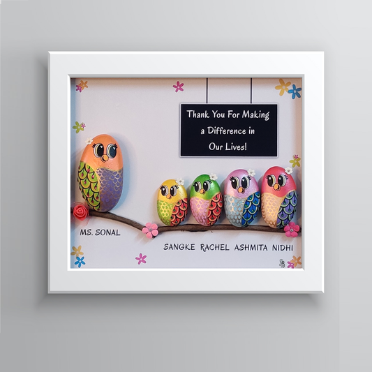 Guru And Pupil Bond - Handcrafted Customizable Gift for Mentors (13x11 Inches)