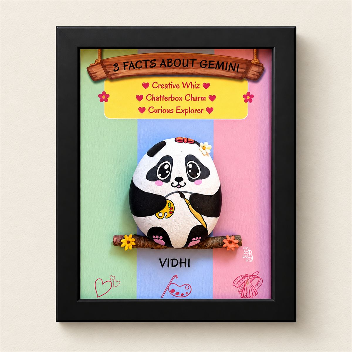 Gemini Panda - black frame