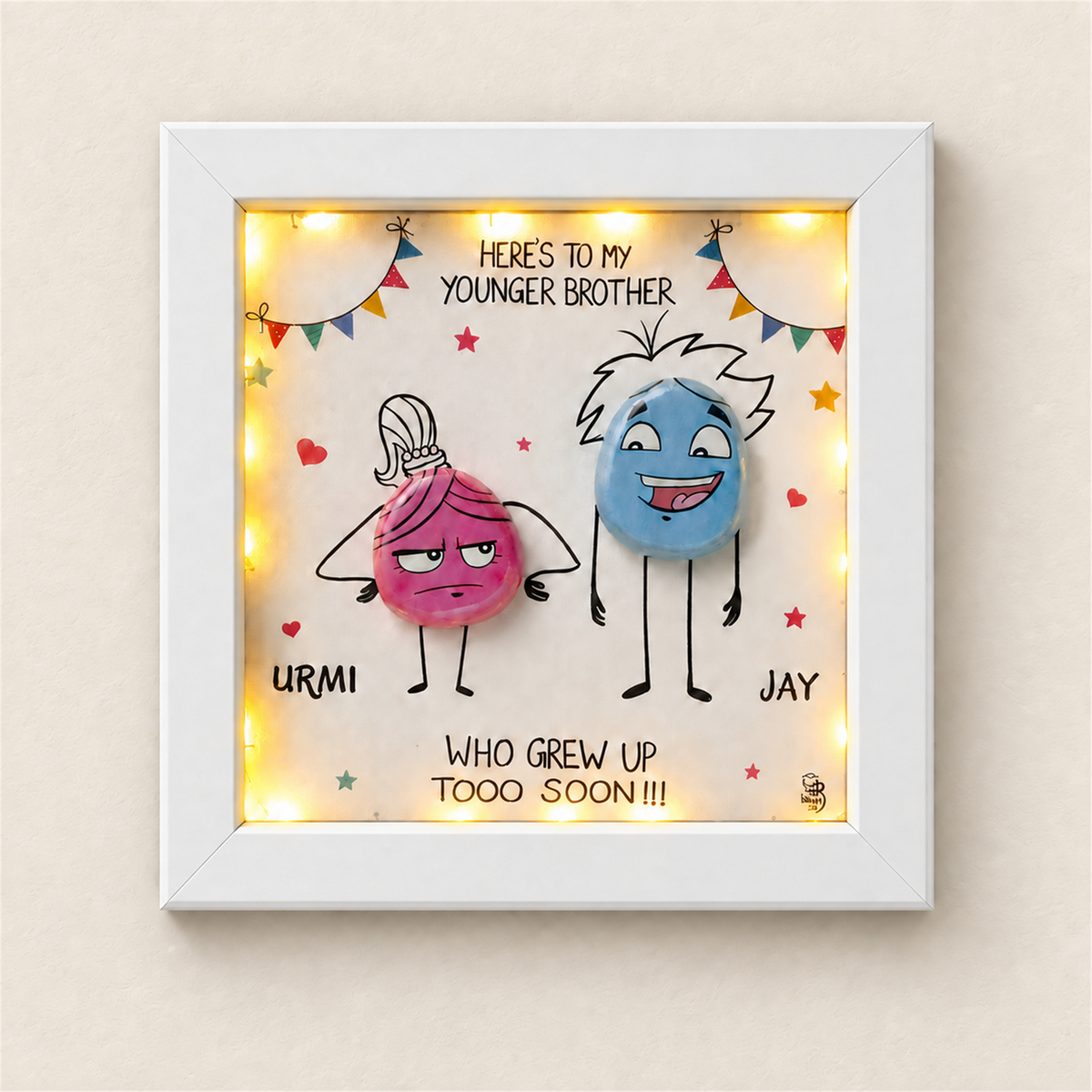Grew Up Tooo Soon - white frame