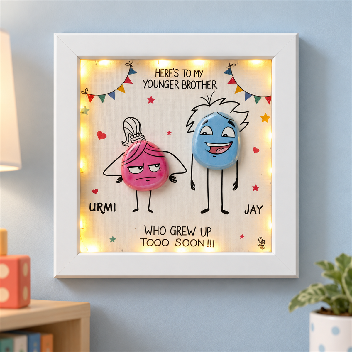 Grew Up Tooo Soon - white frame