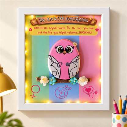 Happy Birthday Doctor - white frame