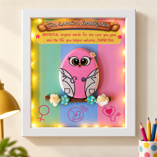 Happy Birthday Doctor - white frame