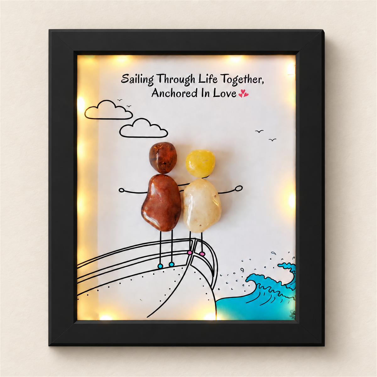 Love Aboard - black frame