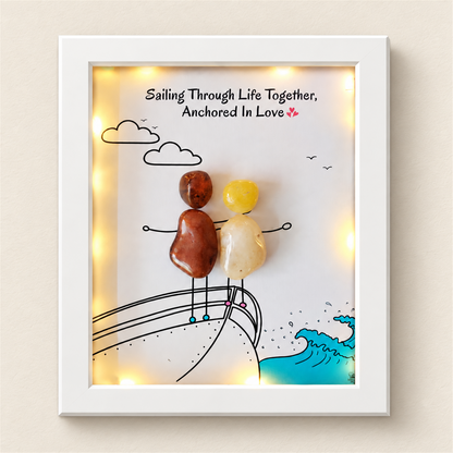 Love Aboard - white frame