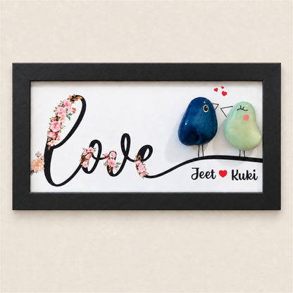 Love Birds - black frame