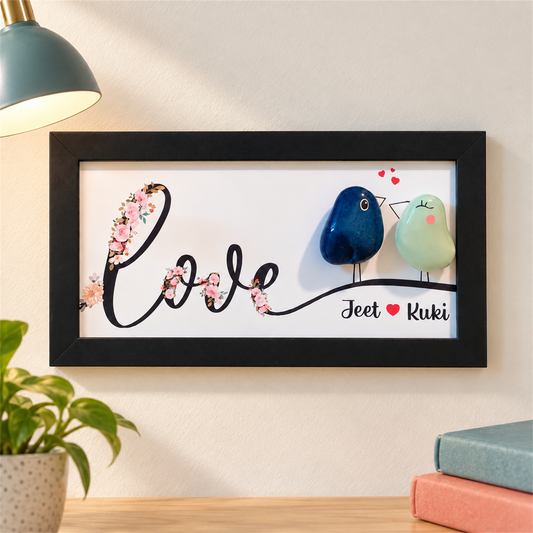 Love Birds - black frame
