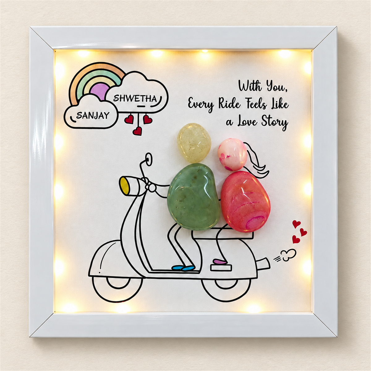 Love On the Go - white frame