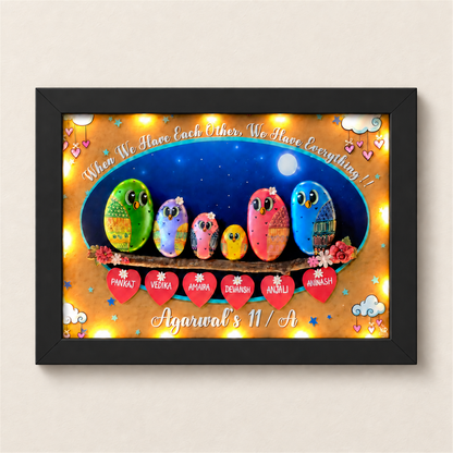 Nightcloud Family of 6 - black frame