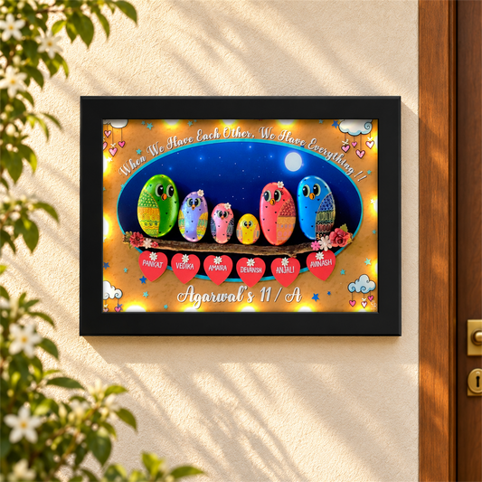 Nightcloud Family of 6 - black frame