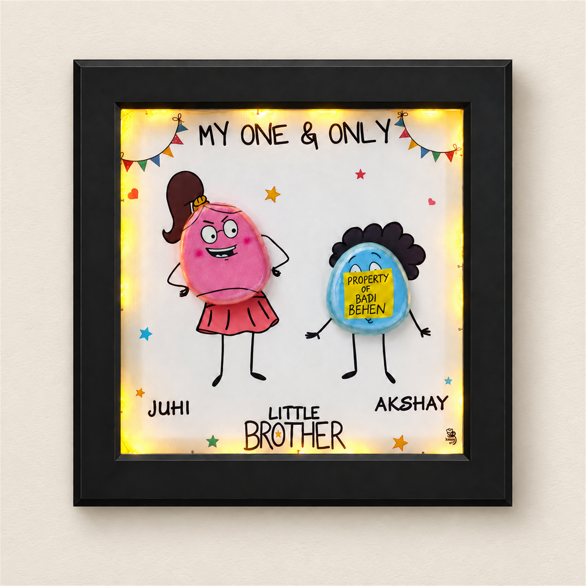 Property of Badi Behen - black frame