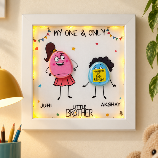 Property of Badi Behen - white frame