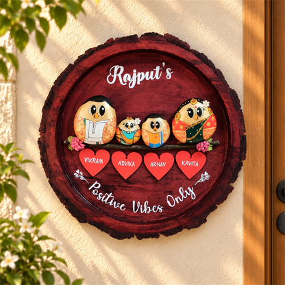 Regional Couple Fam of 4- Roundwood Nameplate