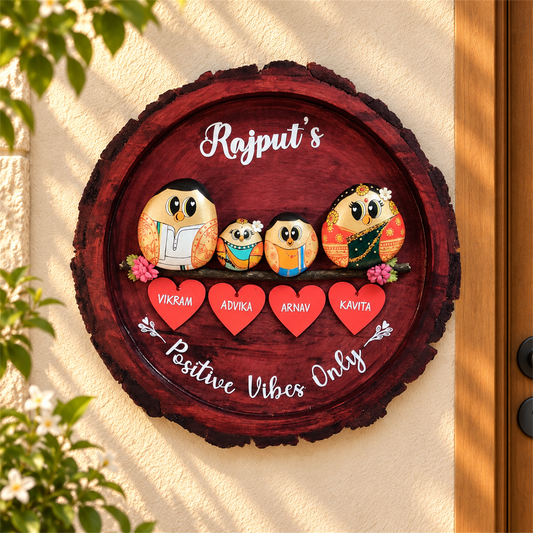 Regional Couple Fam of 4- Roundwood Nameplate