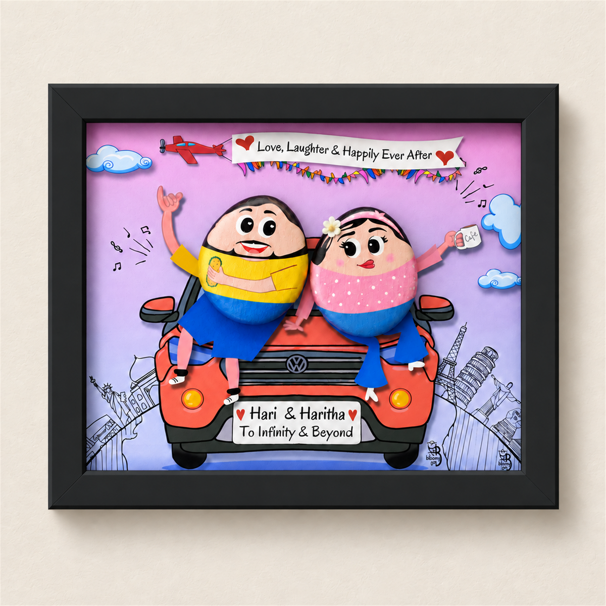 Roadtrip Sweethearts - black frame