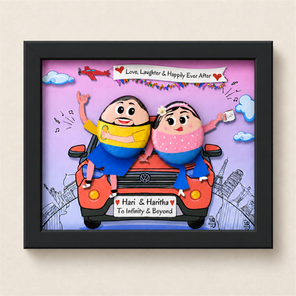 Roadtrip Sweethearts - black frame