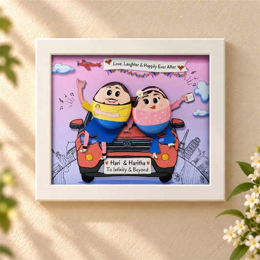 Roadtrip Sweethearts - white frame