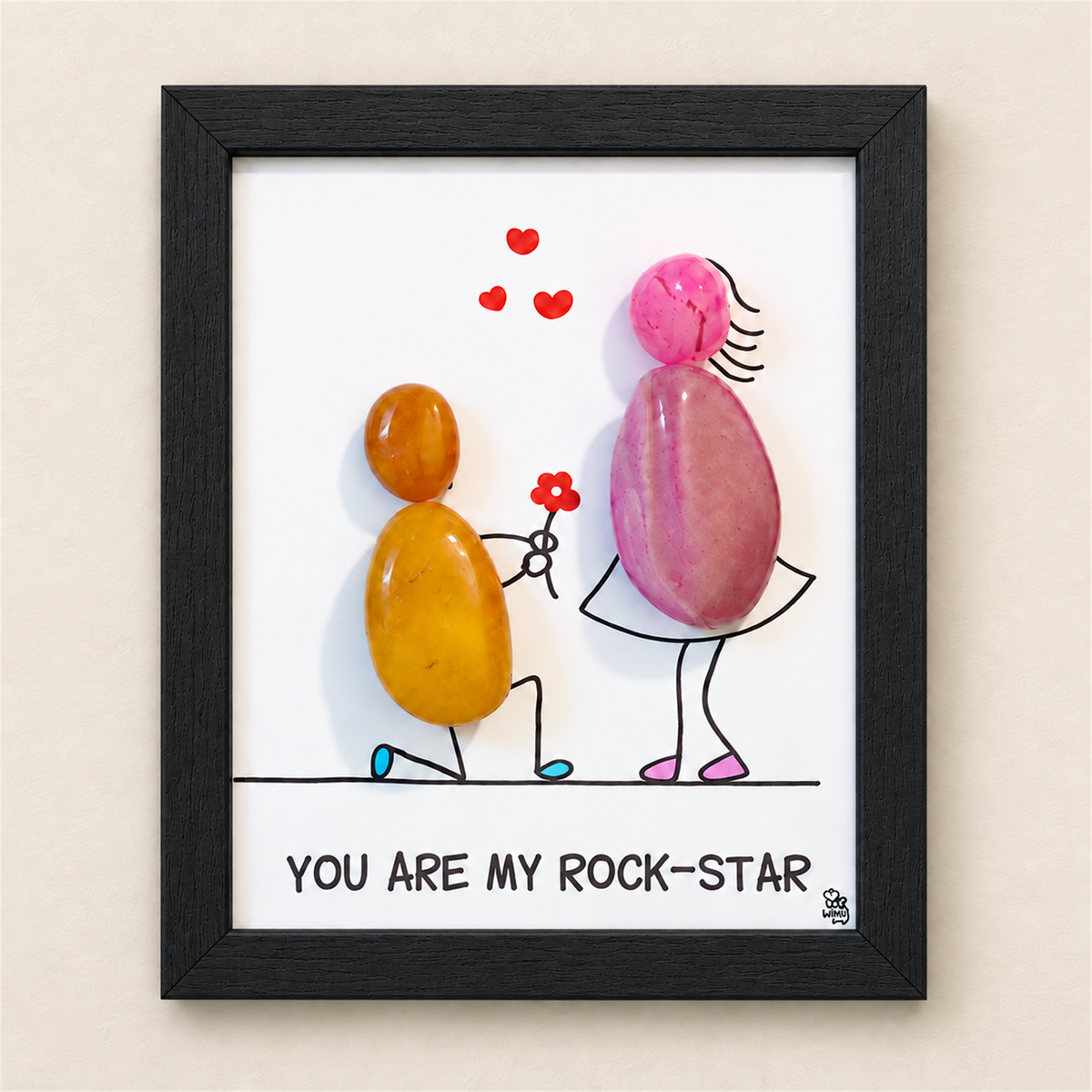 Rockstar Couple - black frame