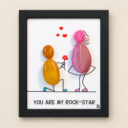 Rockstar Couple - black frame