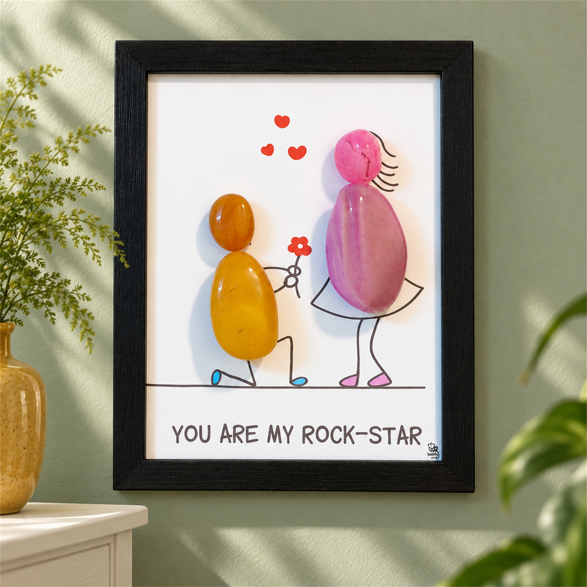 Rockstar Couple - black frame