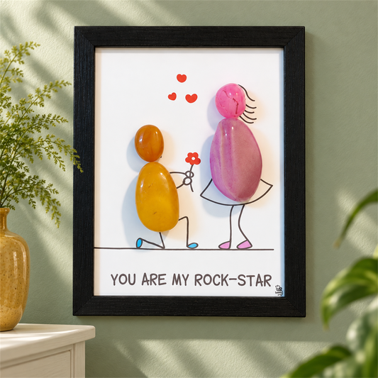 Rockstar Couple - black frame