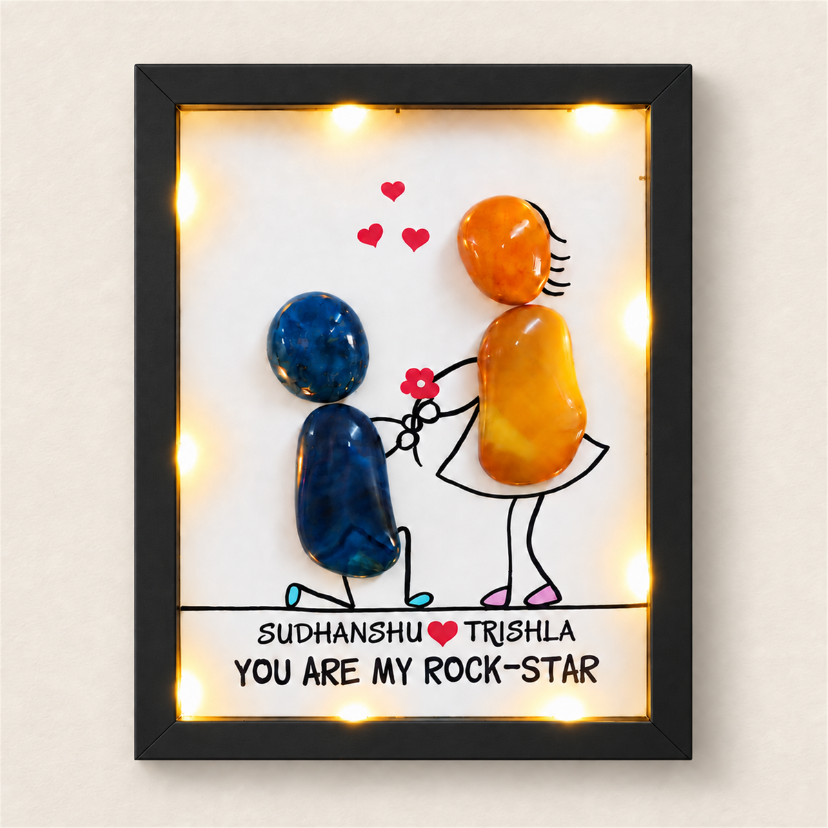 Rockstar Couple - black frame