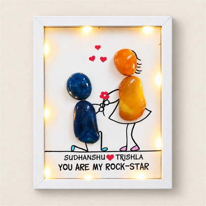 Rockstar Couple - white frame