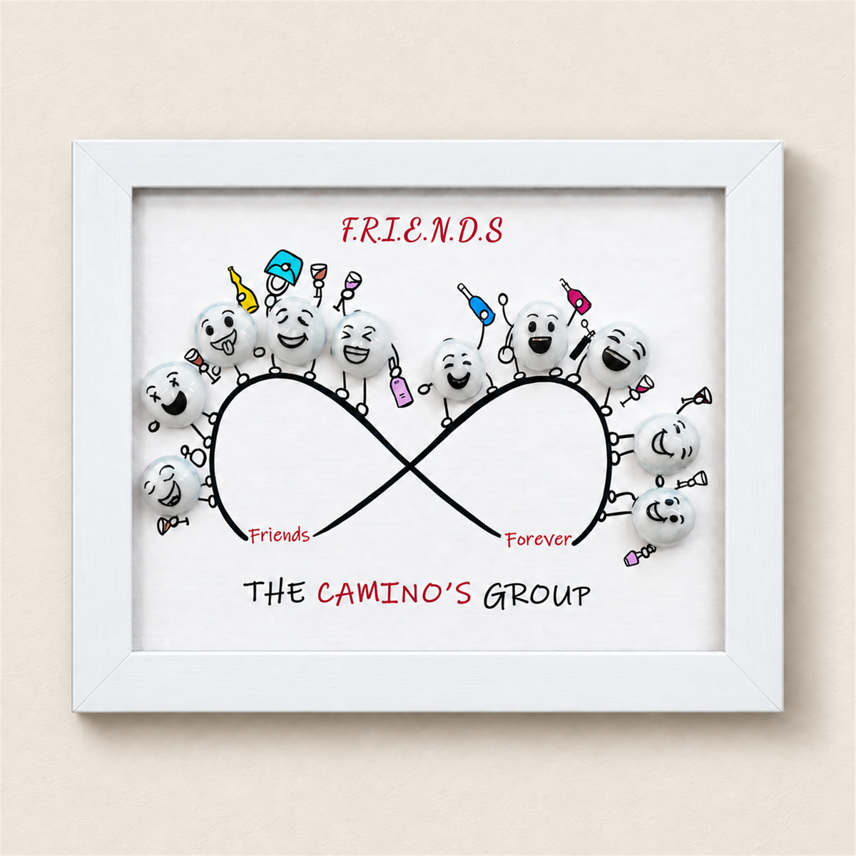 Squad Goals - Friends & Colleagues - white frame