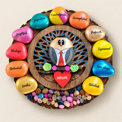 Success Mantras Inspirational Wall Art - Handcrafted Pebble Decor
