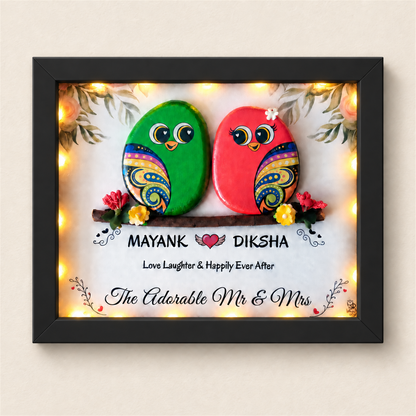 The Adorable Mr & Mrs - black frame
