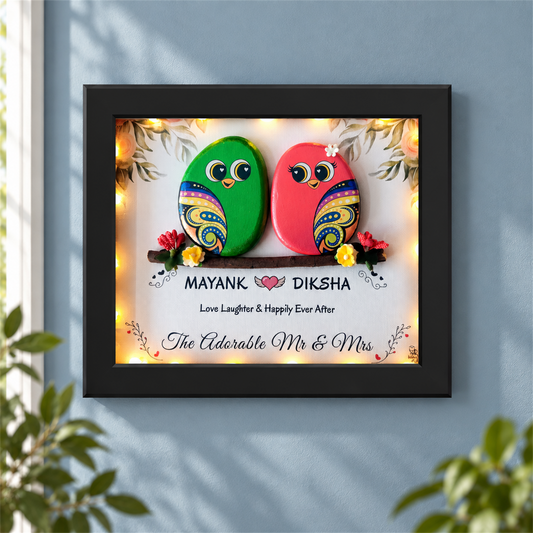 The Adorable Mr & Mrs - black frame