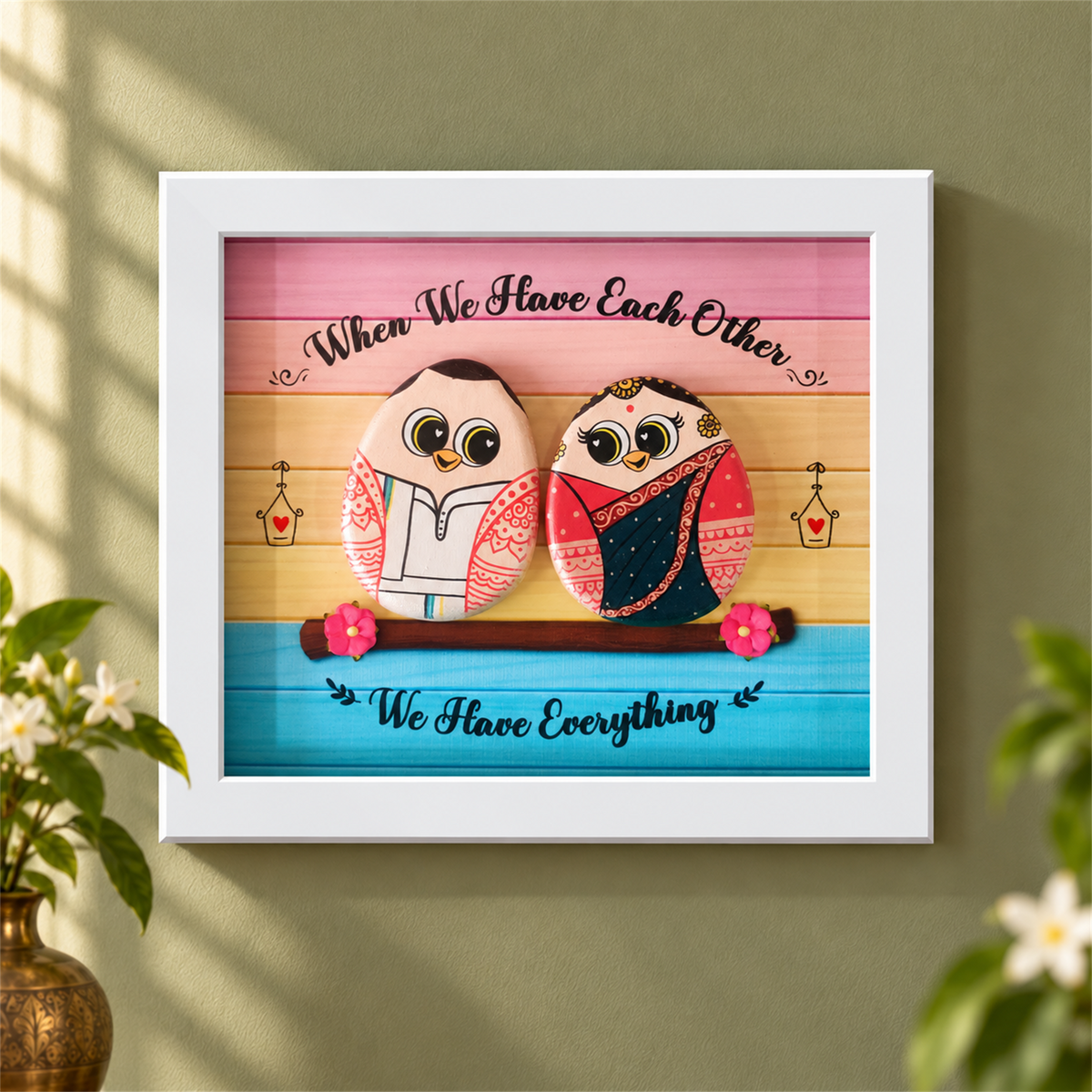 Traditional Charm - white frame