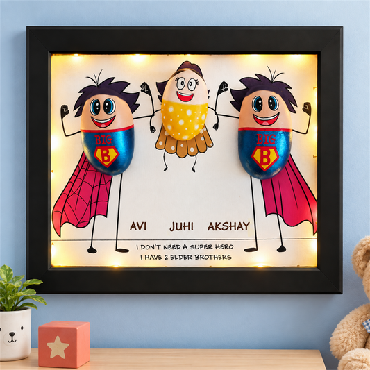 Two Big Brothers - black frame