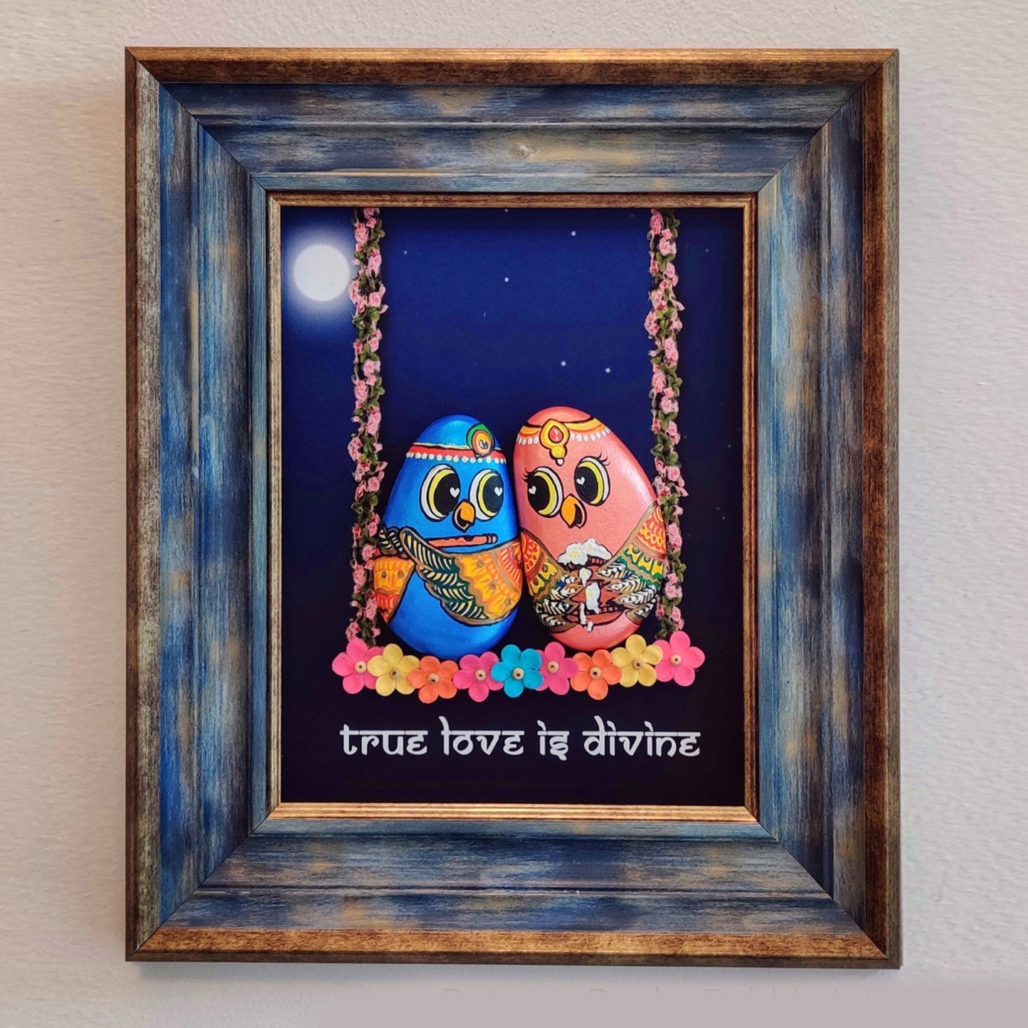 Radha Krishna Swing of Love (12x10 Inches)