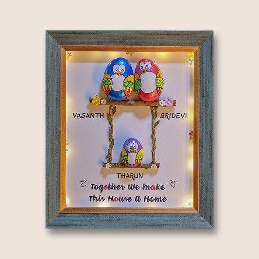 Cuddle Corner Castle Pebble Art (14x12 Inches)